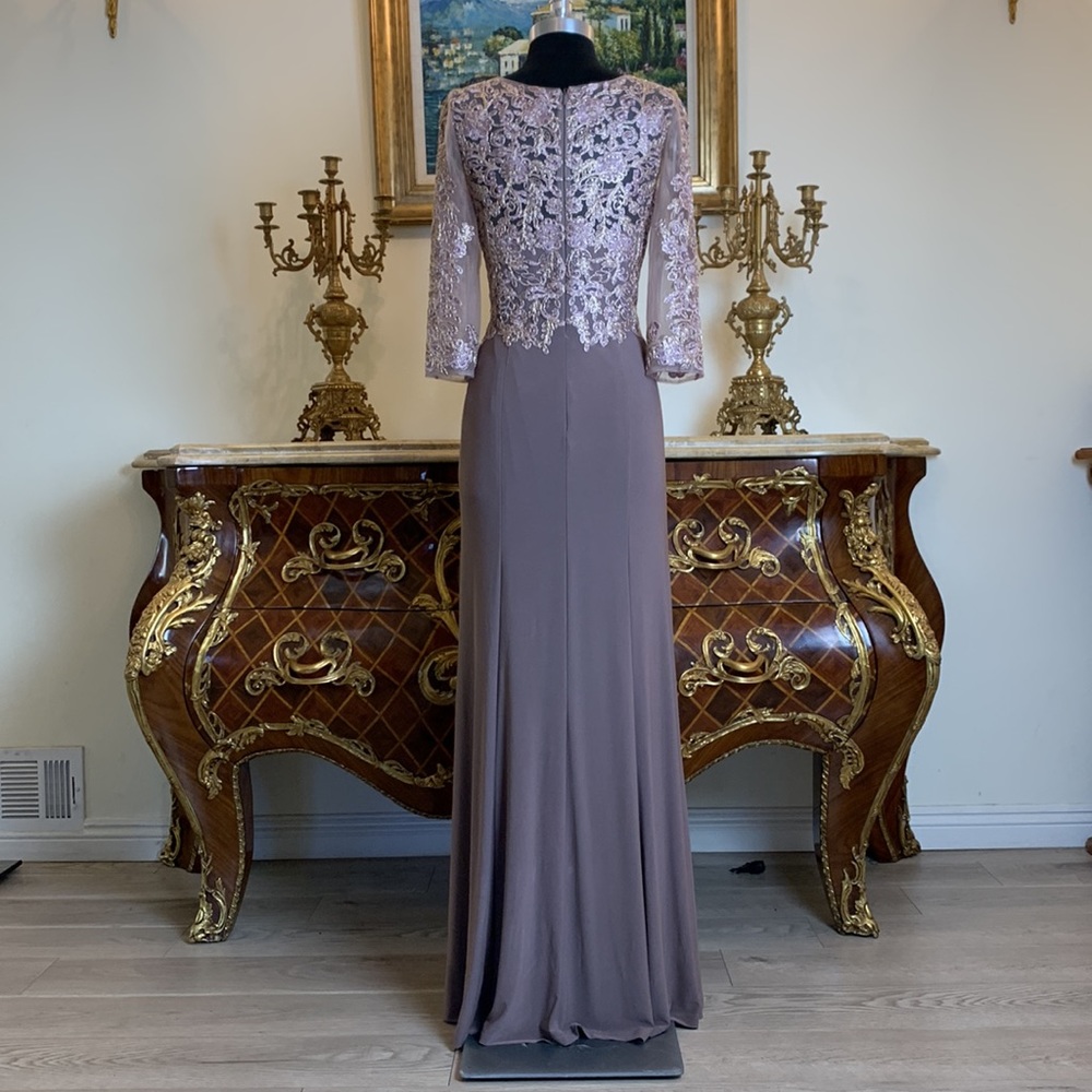 Meier Collection mother of bride embroidery formal evening dress - Picture 3 of 5